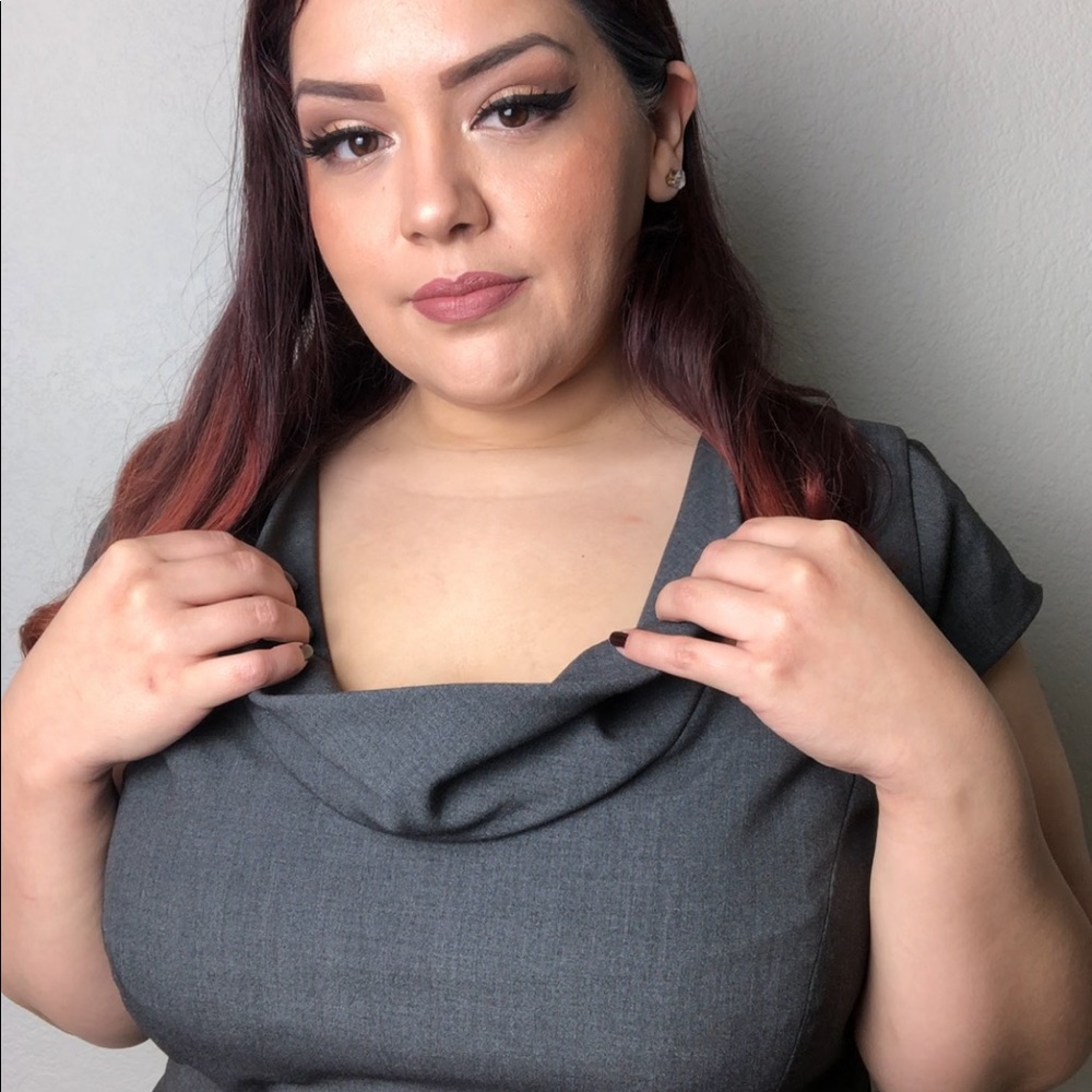 Calvin Klein Cowl Dress - Plus Size